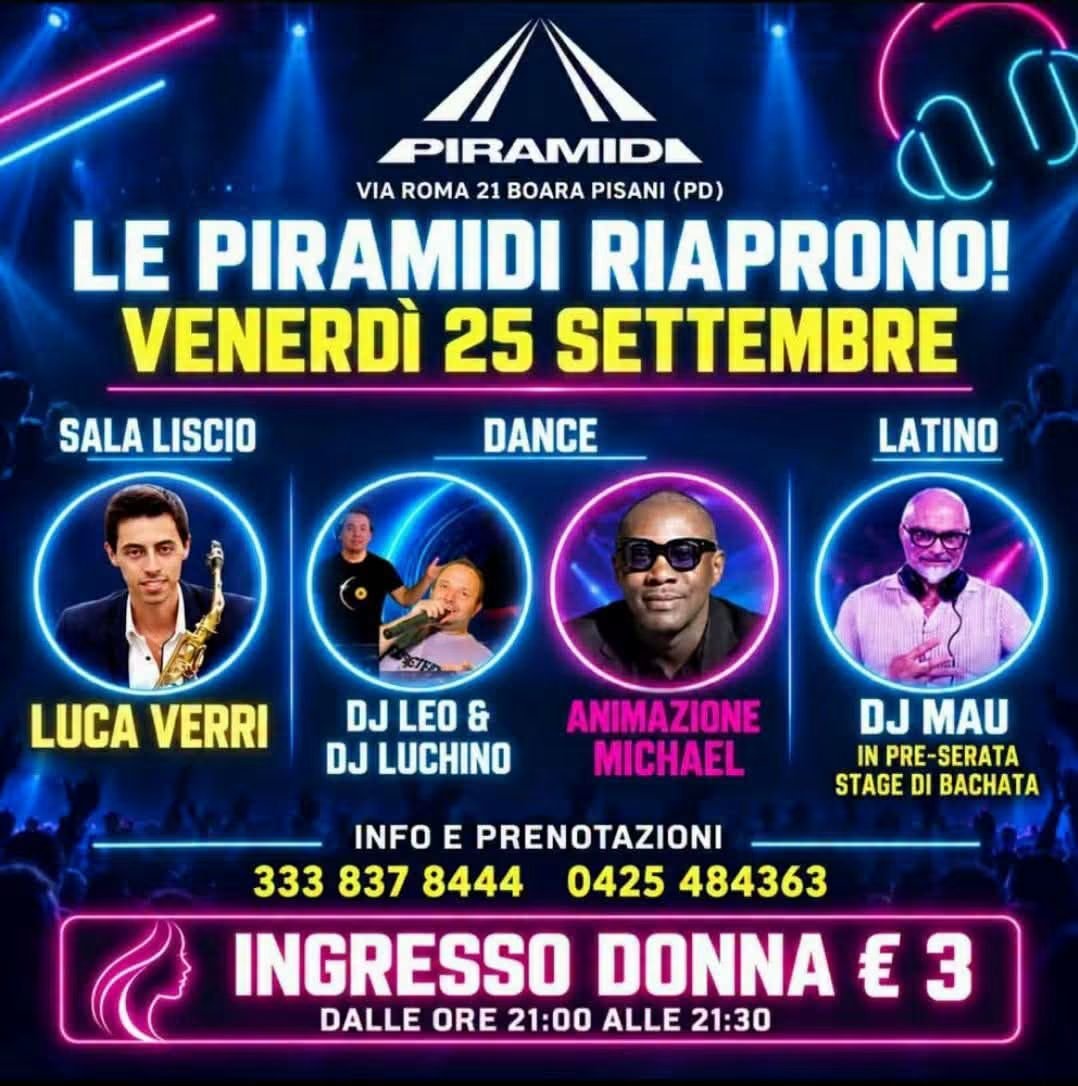LE PIRAMIDI RIAPRONO!