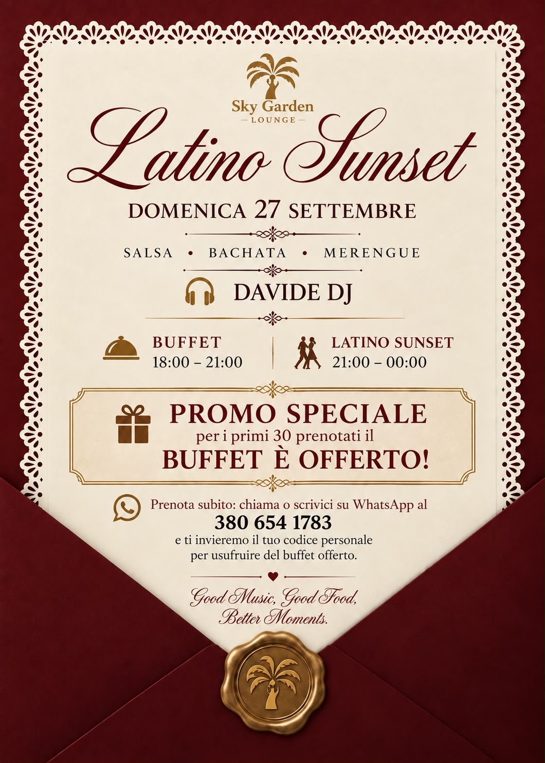 Copia di Latino Sunset balli caraibici e good vibes